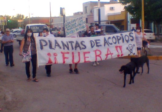 Suardi: Vecinos autoconvocados se movilizaron por las plantas de silos