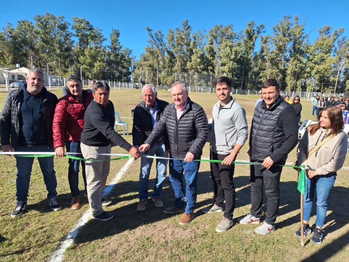 Suardi: Quedó inaugurado el tejido olímpico de la cancha de la Escuela Bo. San Miguel