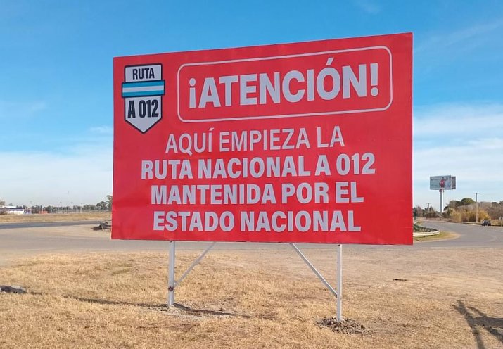 La provincia señaliza con carteles “el estado catastrófico” de las rutas nacionales