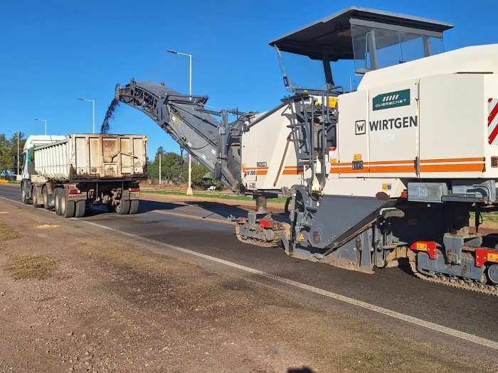 La repavimentación de la Ruta 23 llegó a la jurisdicción de Suardi