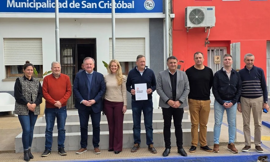 Michlig gestionó aportes del “Programa Brigadier” para pavimento urbano en San Cristóbal