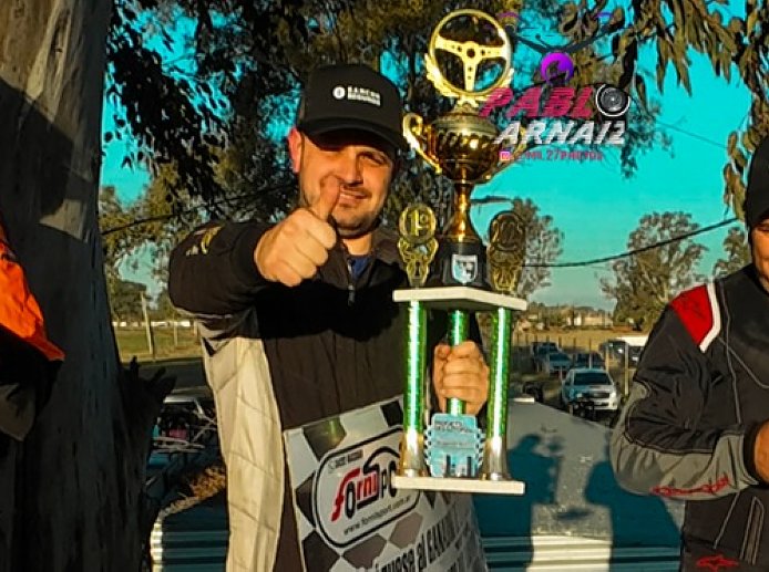La nueva temporada del midgets arrancó con el triunfo de Bonomo