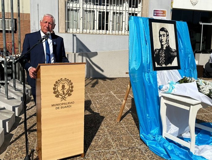 Suardi recordó el 175° aniversario del fallecimiento del Gral. San Martín