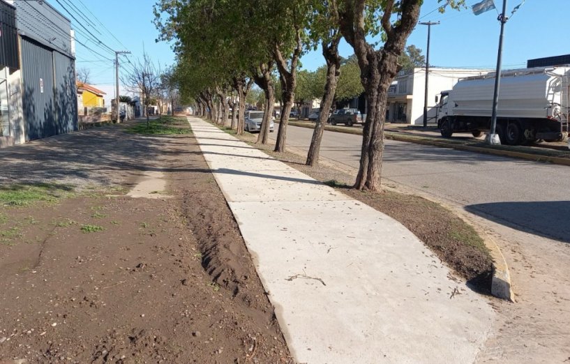 Humberto Primo: Provincia y Comuna trabajan para la transformación de avenida San Martín
