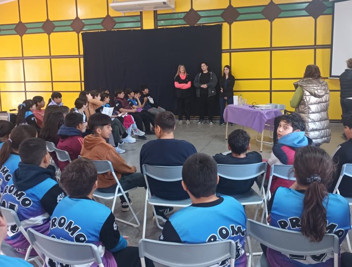Morteros: Equipo de salud municipal visitó la Escuela Bernardino Rivadavia