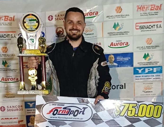 Agustín Bonomo ganó en la 3ª del Midgets del Litoral