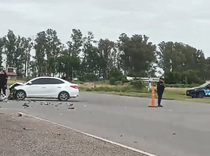 Mujer lesionada en un accidente en Arrufó