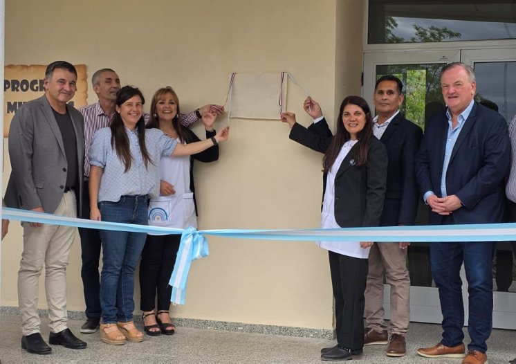 El senador Felipe Michlig encabezó una jornada de inauguraciones y anuncios en Moisés Ville