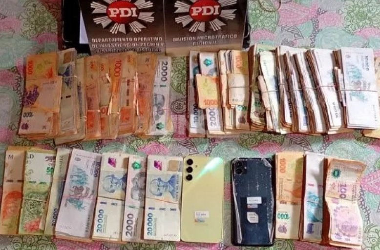 Secuestraron 4 millones y hubo un detenido por microtráfico en Ceres