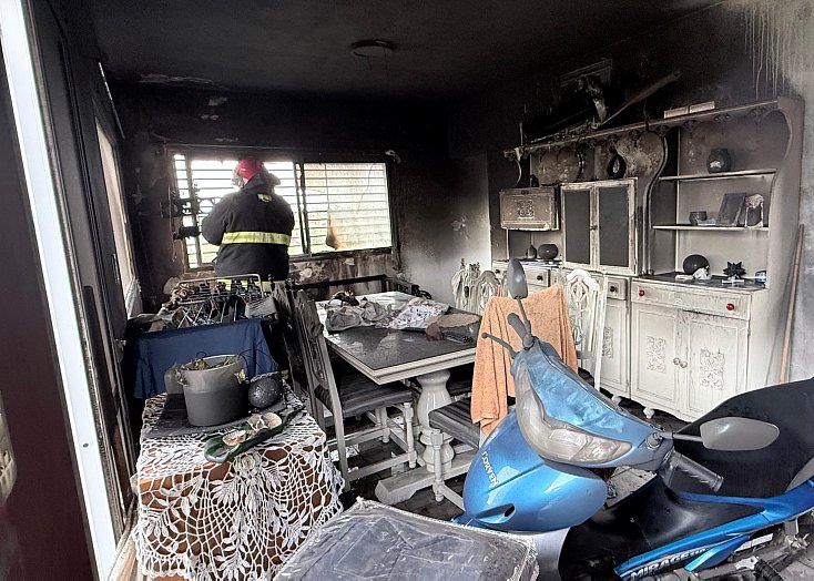 Un incendio provocó daños en una vivienda de Morteros
