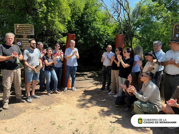 Brinkmann: Quedó habilitado el sendero del Bosque Spirandelli