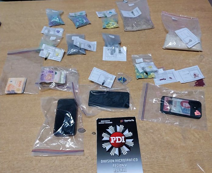 Rafaela: la PDI detuvo a un hombre con más de 500 dosis de éxtasis y ketamina en un control vial