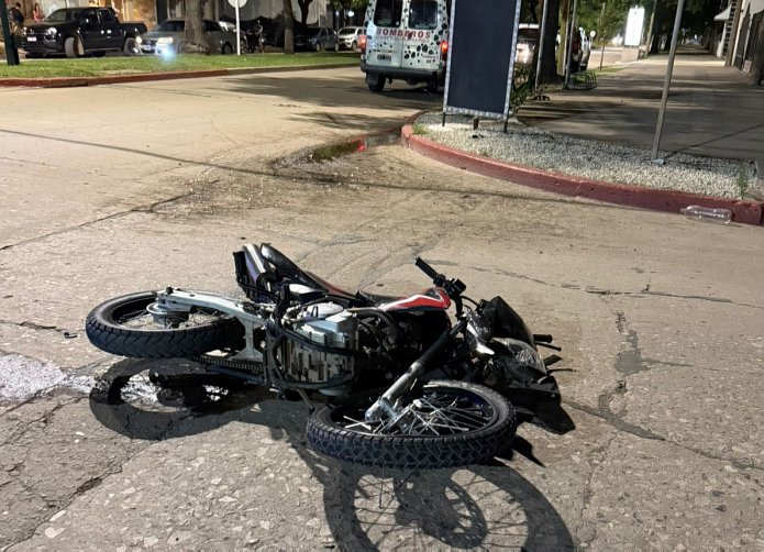 Motociclista lesionado en un accidente en Morteros