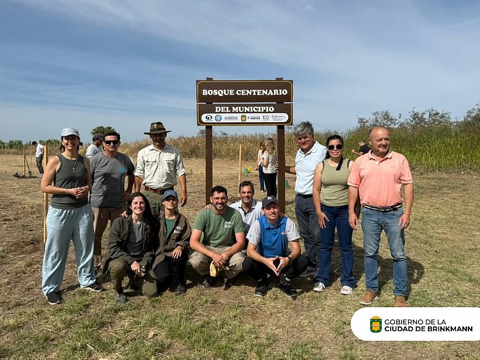 Inauguraron en Brinkmann el Bosque Centenario del Municipio