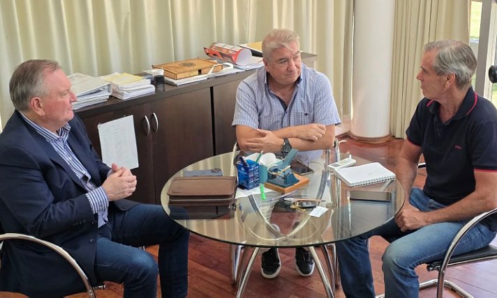 Michlig se reunió con autoridades de la DPV para evaluar la marcha de las obras viales en el Dpto. San Cristóbal