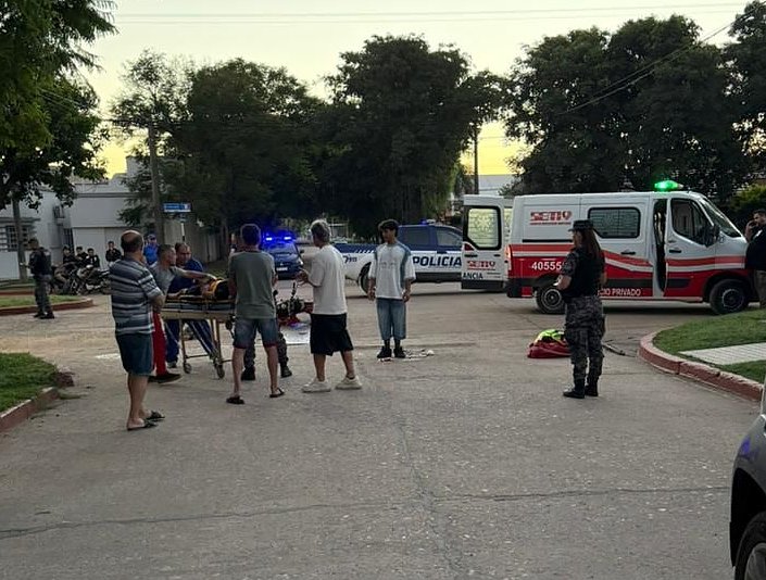 Motociclista sufrió lesiones graves en un accidente en Morteros