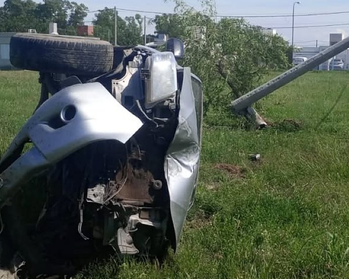 Importante accidente en Bv. 9 de Julio de Morteros