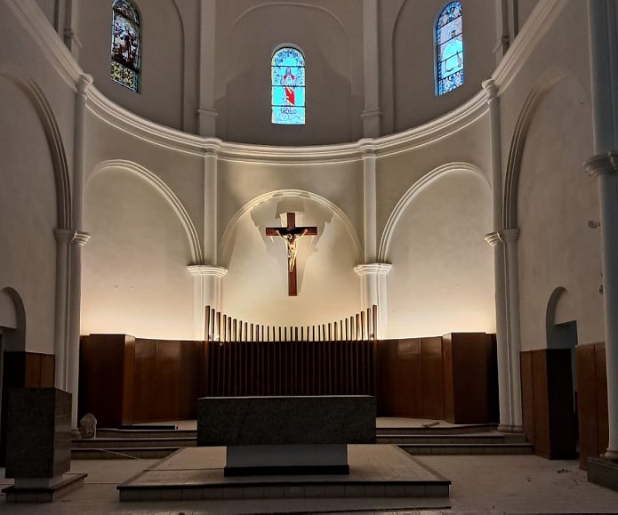Morteros: Después tres años de obras, la Iglesia San Bartolomé vuelve a brillar en su 80° aniversario