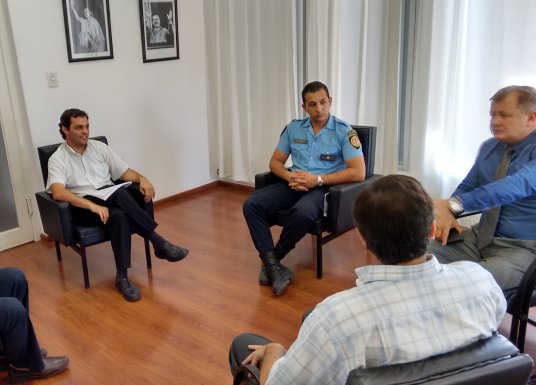 Brinkmann: El Intendente Tévez se reunió con el nuevo Comisario