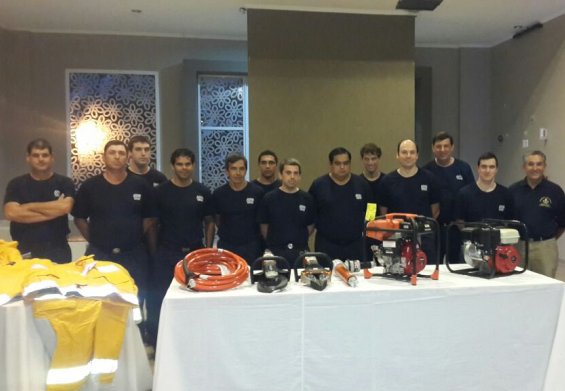 Bomberos de Sunchales presentaron un moderno equipamiento
