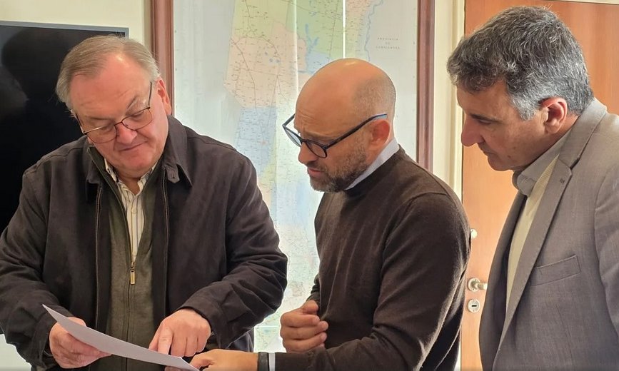 Michlig y Puccini coordinaron una agenda de obras eléctricas y caminos productivos para el departamento