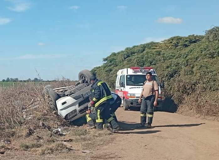 Choque en la zona rural de Suardi dejó varios heridos