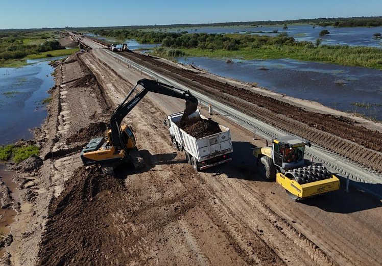 Santa Fe avanza con la reconstrucción integral de la Ruta 39 sobre el río Salado