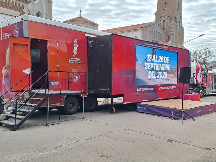 El Tour Interactivo de los Juegos Suramericanos pasó por Suardi para acercar el evento a la comunidad