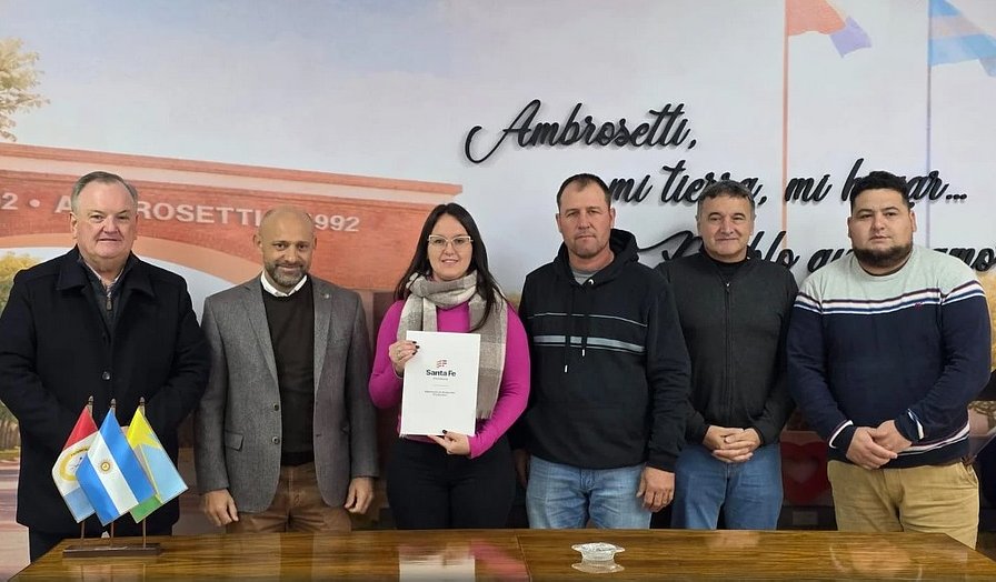 Ambrosetti recibió un aporte de $86 millones para comenzar las obras del nuevo predio de eventos
