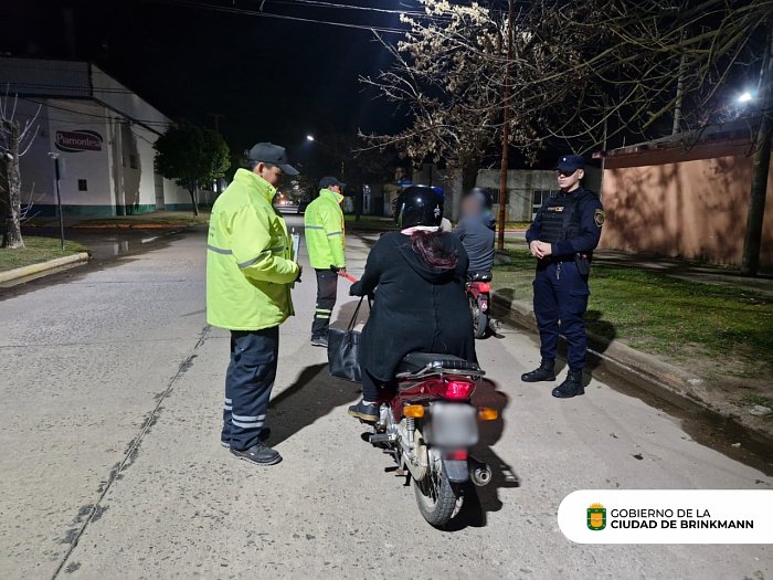 Brinkmann: Secuestraron dos motos durante controles conjuntos de tránsito