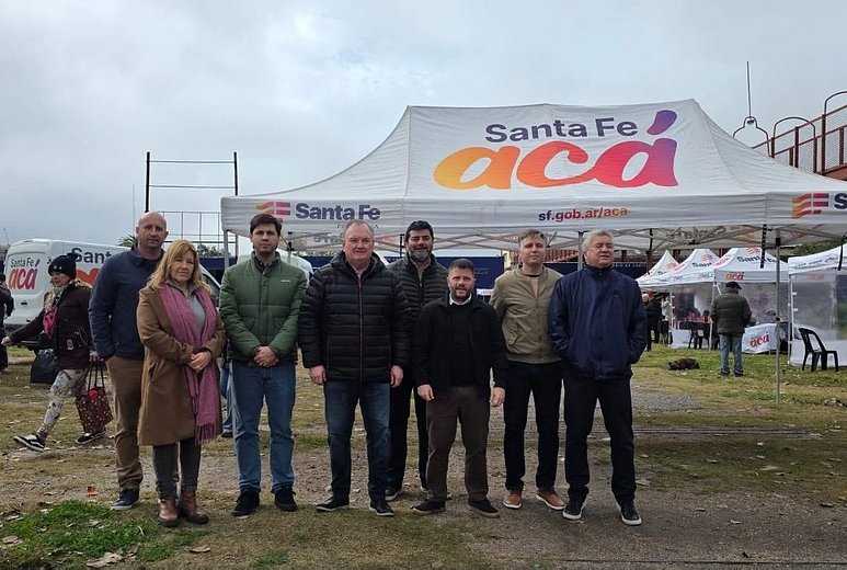 Michlig y Cándido recorrieron obras y el operativo Santa Fe Acá en San Cristóbal