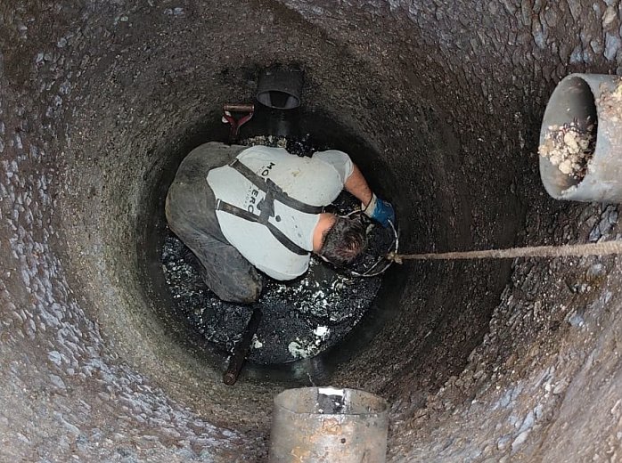 Morteros realiza tareas de mantenimiento preventivo en la red cloacal