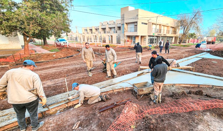 Ceres avanza con obras de infraestructura en el secto de la Escuela Pedro De Vega