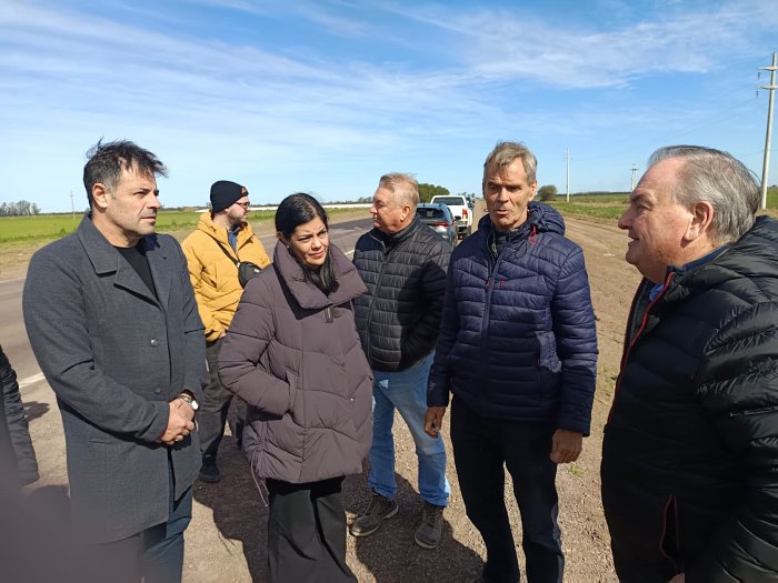 Michlig recorrió obras viales en distintos puntos del departamento San Cristóbal