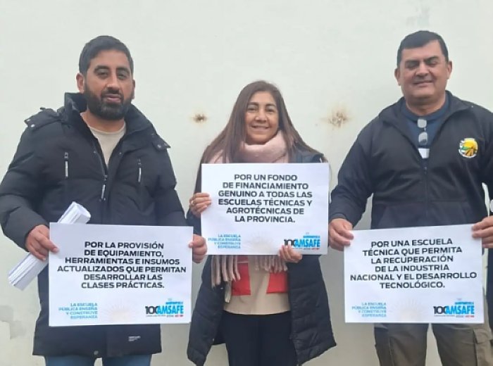 AMSAFE San Cristóbal realizó una jornada en defensa de la Educación Técnica