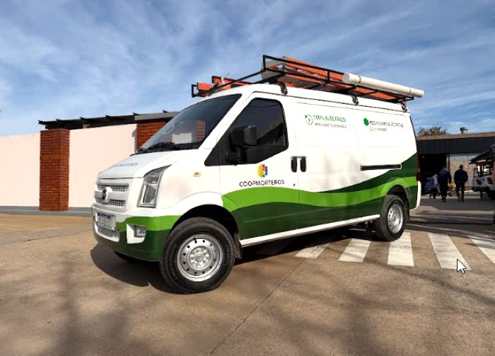 CoopMorteros incorporó su primer vehículo 100% eléctrico