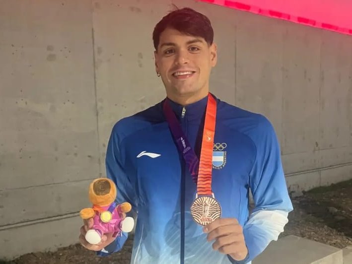 Dante Nicola Rho subió al podio y ganó el bronce en los Juegos Sudamericanos