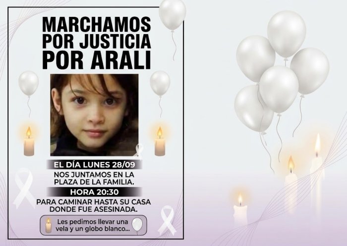 Betiana Heredia pidió que “no se olviden de Aralí” y convocó a nuevas marchas