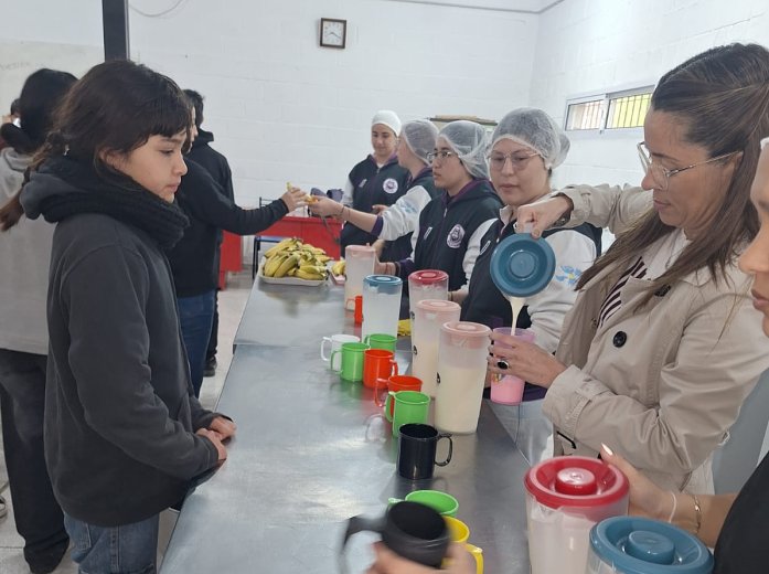 La Escuela Técnica 500 de Suardi incorporó por primera vez el servicio de copa de leche