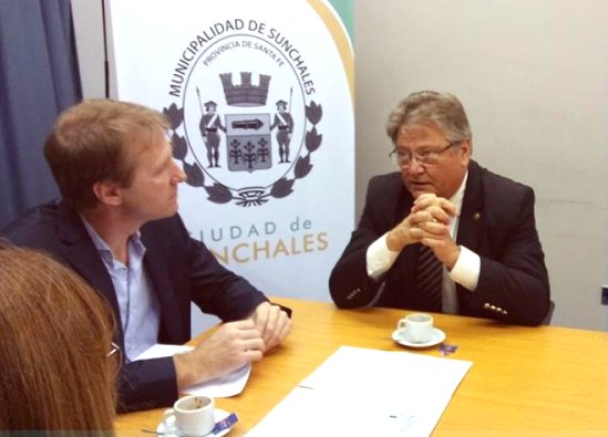 Fascendini hizo entrega de una ayuda al municipio de Sunchales
