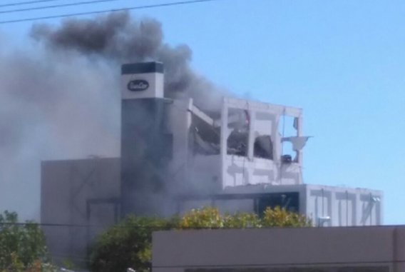 Fuerte explosión en la planta SanCor de Sunchales