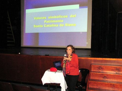 Suardi: La Prof. Garigliano explicó los valores de Santa Catalina de Siena