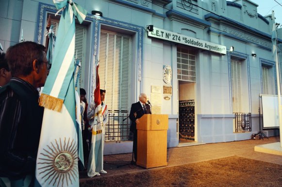 Lifchitz participó de los festejos de la Escuela Técnica 274 de Moisés Ville