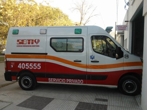 Motociclista lesionada en un accidente en Morteros