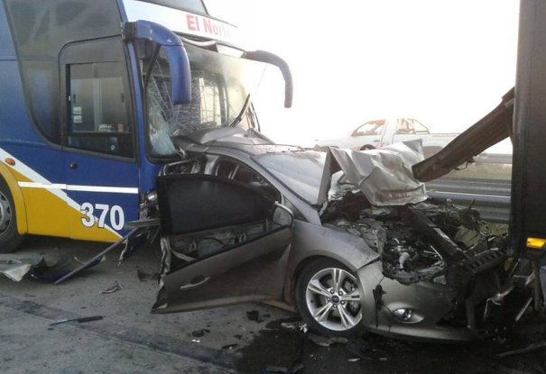 Tres heridos en un accidente múltiple en Recreo