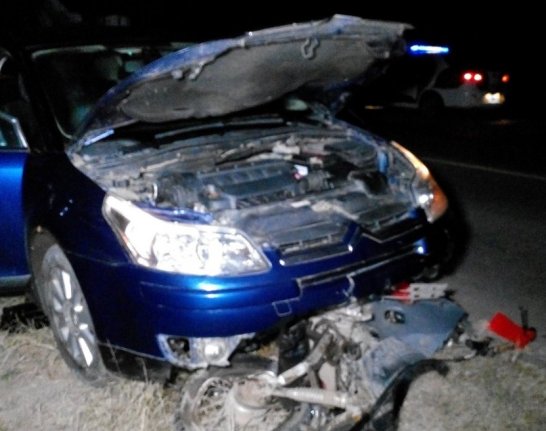 Dos motos y un auto protagonistas de un accidente en ruta 1