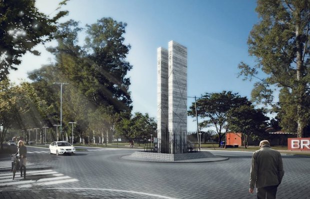 Brinkmann: Comenzaron a trabajar en la rotonda de Av. Brinkmann y Belgrano