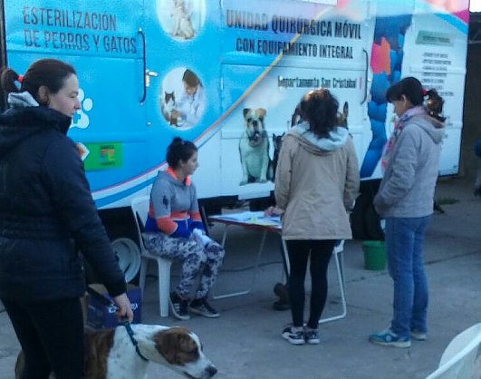 Suardi: El Quirófano móvil castró unos 60 perros y gatos