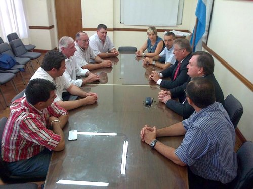 Crisis lechera: Fascendini se reunió con Presidentes Comunales
