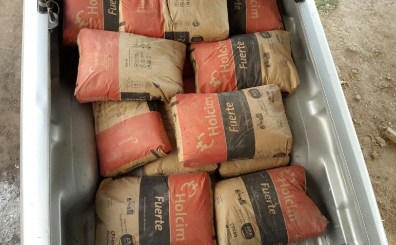 Porteña: Recuperan bolsas de cemento robadas al municipio